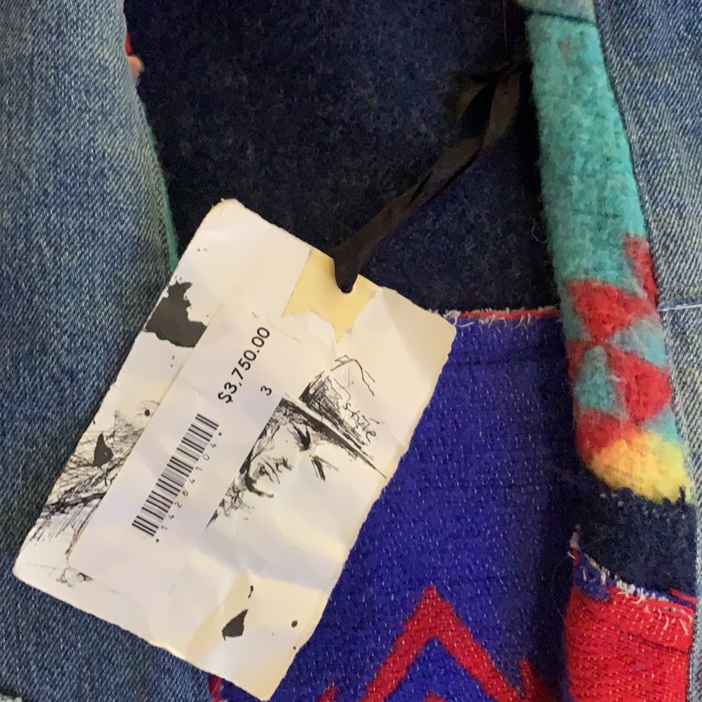 Greg Lauren, Vintage Blanket Scrapwork Kimono GL1 - Picture 3 of 11
